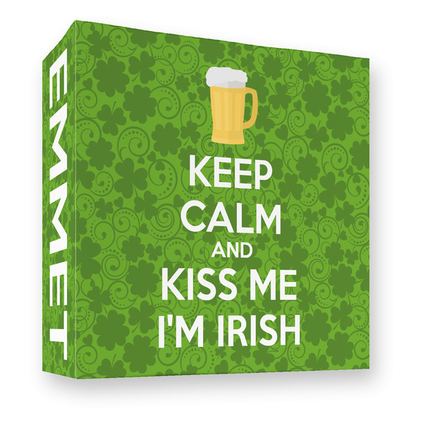 Custom Kiss Me I'm Irish 3 Ring Binder - Full Wrap - 3"