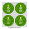 Kiss Me I'm Irish 4" Multipurpose Round Labels - Sheet