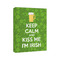 Kiss Me I'm Irish 8x10 - Canvas Print - Angled View