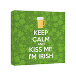 Kiss Me I'm Irish Canvas Print - 8x8