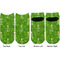 Kiss Me I'm Irish Adult Ankle Socks - Double Pair - Front and Back - Apvl