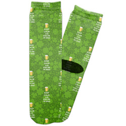 Kiss Me I'm Irish Adult Crew Socks (Personalized)