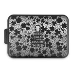 Kiss Me I'm Irish Aluminum Baking Pan with Black Lid