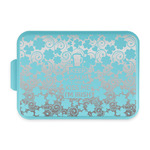 Kiss Me I'm Irish Aluminum Baking Pan with Teal Lid