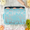 Kiss Me I'm Irish Aluminum Baking Pan - Teal Lid - LIFESTYLE