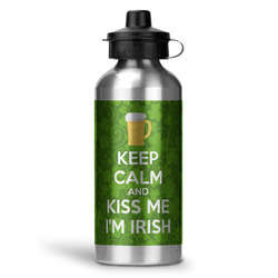 Kiss Me I'm Irish Water Bottle - Aluminum - 20 oz (Personalized)