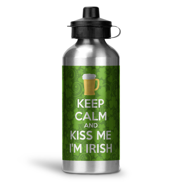 Custom Kiss Me I'm Irish Water Bottles - 20 oz - Aluminum