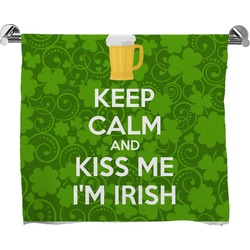 Kiss Me I'm Irish Bath Towel (Personalized)