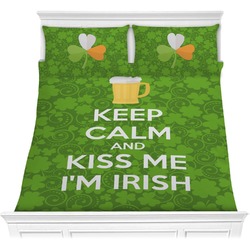 Kiss Me I'm Irish Comforter Set - Full / Queen (Personalized)