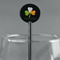 Kiss Me I'm Irish Black Plastic 5.5" Stir Stick - Round - Main