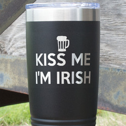 Kiss Me I'm Irish 20 oz Stainless Steel Tumbler