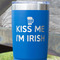 Kiss Me I'm Irish Blue Polar Camel Tumbler - 20oz - Close Up