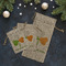 Kiss Me I'm Irish Burlap Gift Bags - LIFESTYLE (Flat lay)