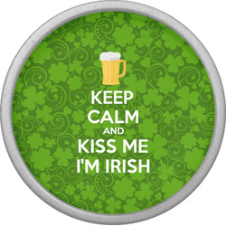 Kiss Me I'm Irish Cabinet Knob (Silver) (Personalized)