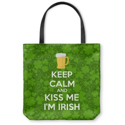 Kiss Me I'm Irish Canvas Tote Bag - Medium - 16"x16" (Personalized)