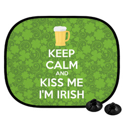 Kiss Me I'm Irish Car Side Window Sun Shade (Personalized)