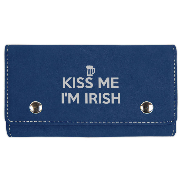 Custom Kiss Me I'm Irish Cards & Dice Set - Navy Blue