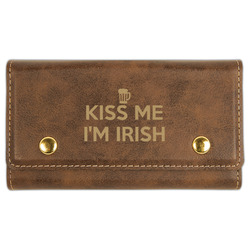 Kiss Me I'm Irish Cards & Dice Set - Rustic Brown