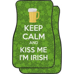 Kiss Me I'm Irish Car Floor Mats (Front Seat) (Personalized)