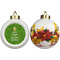 Kiss Me I'm Irish Ceramic Christmas Ornament - Poinsettias (APPROVAL)