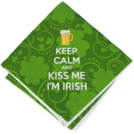 Kiss Me I'm Irish Cloth Cocktail Napkin - Single