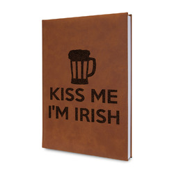 Kiss Me I'm Irish Leatherette Journal - Double Sided (Personalized)