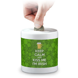 Kiss Me I'm Irish Coin Bank (Personalized)
