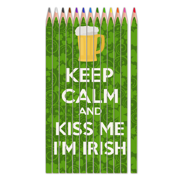 Custom Kiss Me I'm Irish Colored Pencils