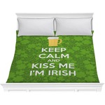 Kiss Me I'm Irish Comforter - King (Personalized)