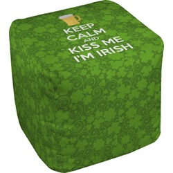 Kiss Me I'm Irish Cube Pouf Ottoman - 13" (Personalized)