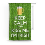 Kiss Me I'm Irish Curtain (Personalized)