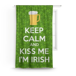 Kiss Me I'm Irish Curtain - 50"x84" Panel (Personalized)