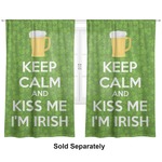 Kiss Me I'm Irish Curtain Panel - Custom Size