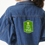 Kiss Me I'm Irish Twill Iron On Patch - Custom Shape - X-Large