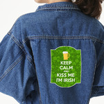 Kiss Me I'm Irish Large Custom Shape Patch - 2XL