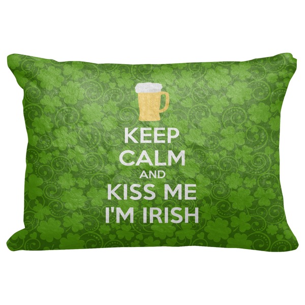 Custom Kiss Me I'm Irish Decorative Baby Pillowcase - 16"x12" (Personalized)