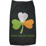 Kiss Me I'm Irish Black Pet Shirt (Personalized)