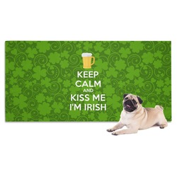 Kiss Me I'm Irish Dog Towel (Personalized)