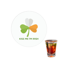 Kiss Me I'm Irish Printed Drink Topper - 1.5"