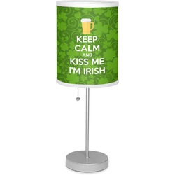 Kiss Me I'm Irish 7" Drum Lamp with Shade Linen (Personalized)