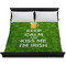 Kiss Me I'm Irish Duvet Cover - King - On Bed - No Prop