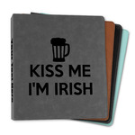 Kiss Me I'm Irish Leather Binder - 1"