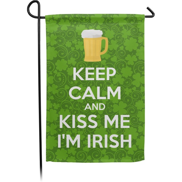 Custom Kiss Me I'm Irish Small Garden Flag - Double Sided