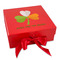 Kiss Me I'm Irish Gift Boxes with Magnetic Lid - Red - Front