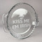 Kiss Me I'm Irish Glass Pie Dish - FRONT