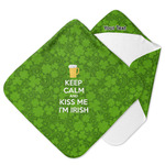 Kiss Me I'm Irish Hooded Baby Towel (Personalized)