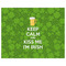 Kiss Me I'm Irish Indoor / Outdoor Rug - 8'x10' - Front Flat