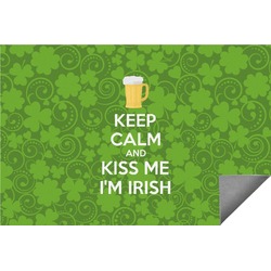 Kiss Me I'm Irish Indoor / Outdoor Rug - 4'x6' (Personalized)