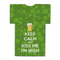 Kiss Me I'm Irish Jersey Bottle Cooler - BACK (flat)