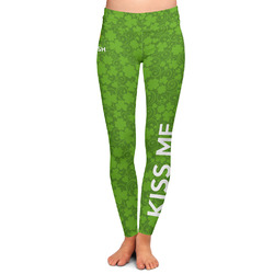 Kiss Me I'm Irish Ladies Leggings - Extra Large (Personalized)